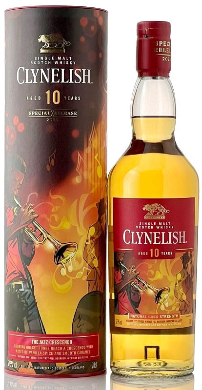 Clynelish 10 Year Old The Jazz Crescendo — bottle and box
