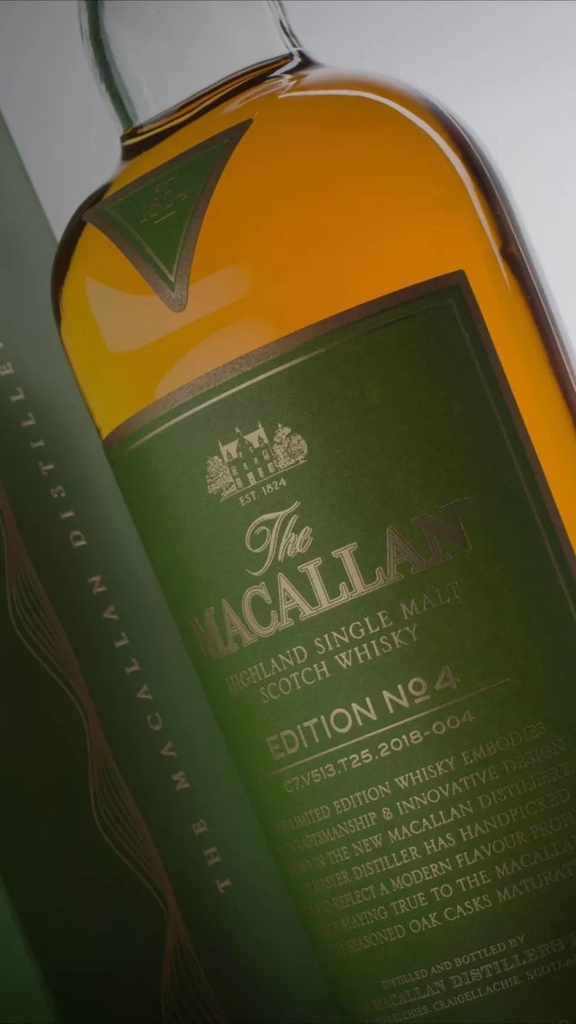 The Macallan Edition No. 4 bottle and presentation pack