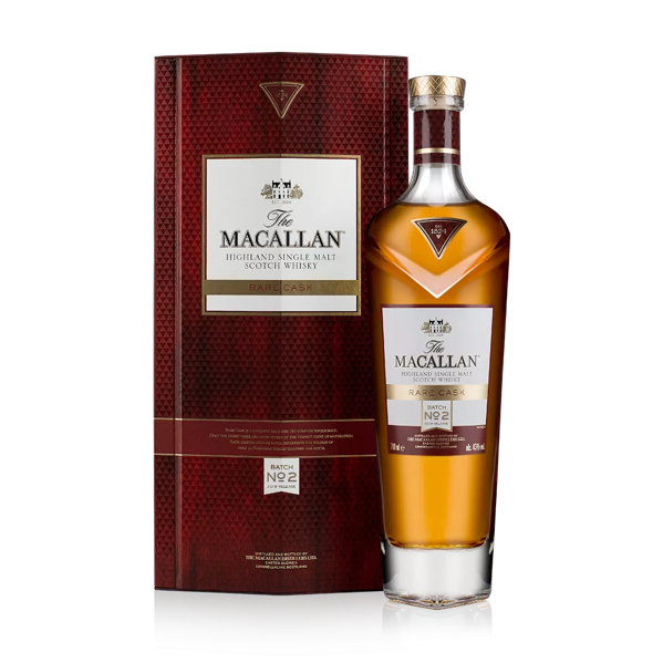 The Macallan Rare Cask 2019 Batch No. 2 bottle and presentation pack
